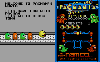 Pacmania features three different kinds of ghosts.