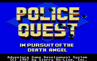 Screenshot of Police Quest - In Pursuit of the Death Angel