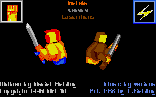 Large screenshot of Rebels versus Laserthons