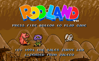 The title screen of this colorfull adventure