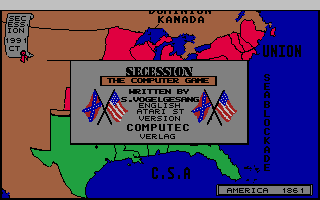 Thumbnail of other screenshot of Secession - The Computer Game