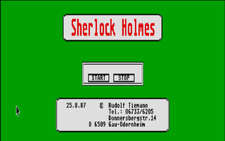 Screenshot of Sherlock Holmes