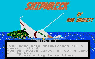 Large screenshot of Shipwreck