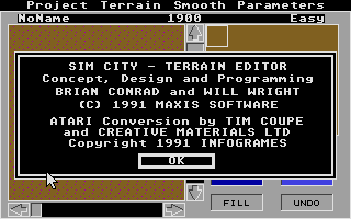 Screenshot of Sim City - Terrain Editor