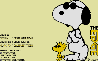Large screenshot of Snoopy and Peanuts