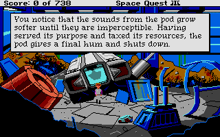 Screenshot of Space Quest III - The Pirates Of Pestulon
