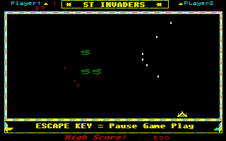 Large screenshot of ST Invaders