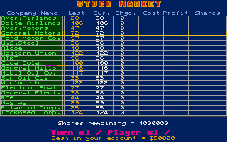 Large screenshot of Stock Market The Game