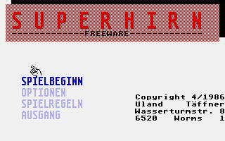 Screenshot of Superhirn