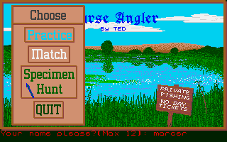 Screenshot of Computer Coarse Angler, The
