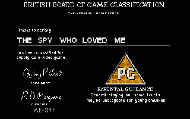 Large screenshot of Spy Who Loved Me, The