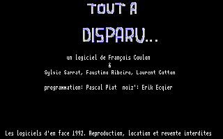 Screenshot of Tout A Disparu