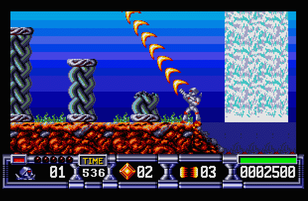 Large screenshot of Turrican II - The Final Fight