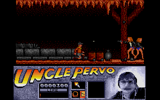 Large screenshot of Uncle Pervo in the Temple of Lost Boys