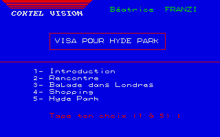Large screenshot of Visa pour Hyde Park