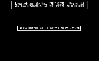 Large screenshot of Wall Street Wizard - Szenario Editor