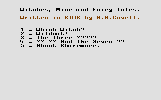 Large screenshot of Witches, Mice and Fairy Tales
