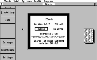 Screenshot of Zcards