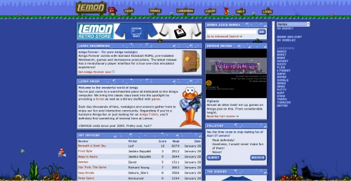 Screenshot of the link Lemon Amiga