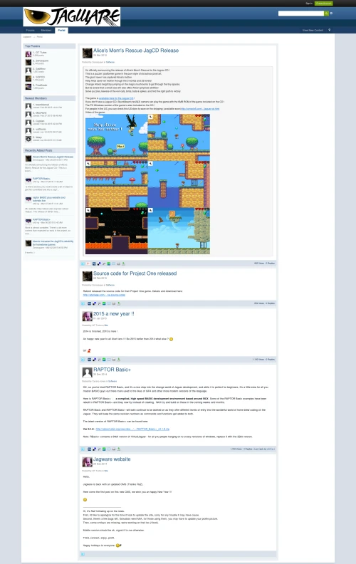 Screenshot of the link Jagware