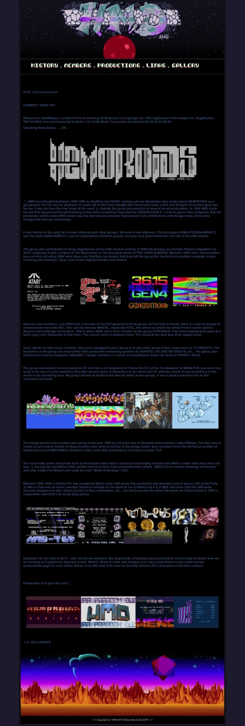 Screenshot of the link Hemoroids Website