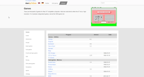 Screenshot of the link AtariUpToDate