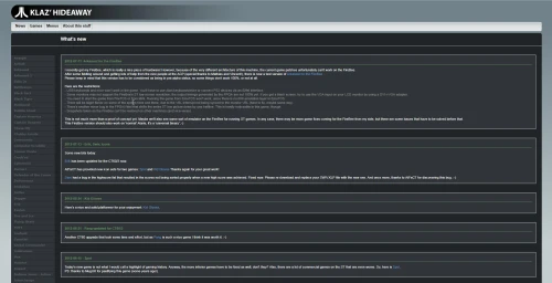 Screenshot of the link Klaz's Hideaway