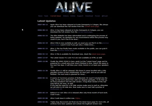 Screenshot of the link Alive HQ