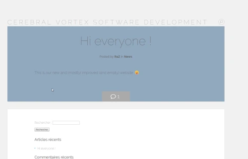 Screenshot of the link Cerebral Vortex