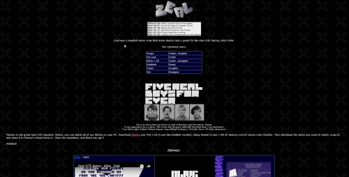 Screenshot of link Zeal