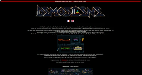 Screenshot of the link Demoscene poster