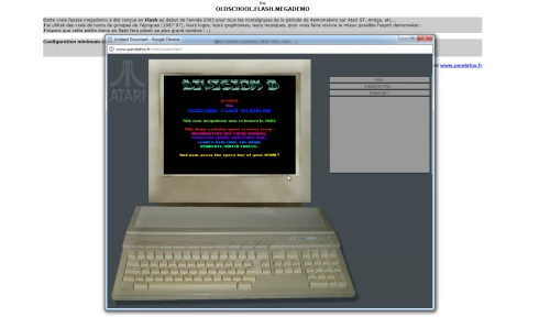 Screenshot of the link Old School Mega Flesh Demo