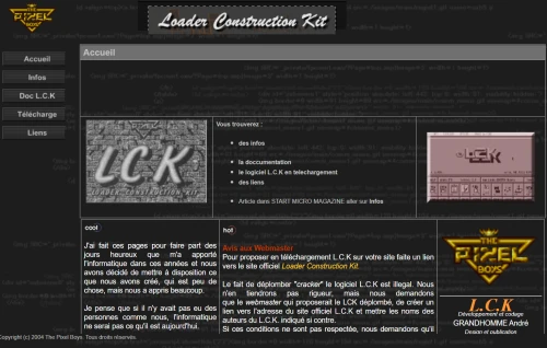 Screenshot of link LOADER CONSTRUCTION KIT  (Pixel Boys)