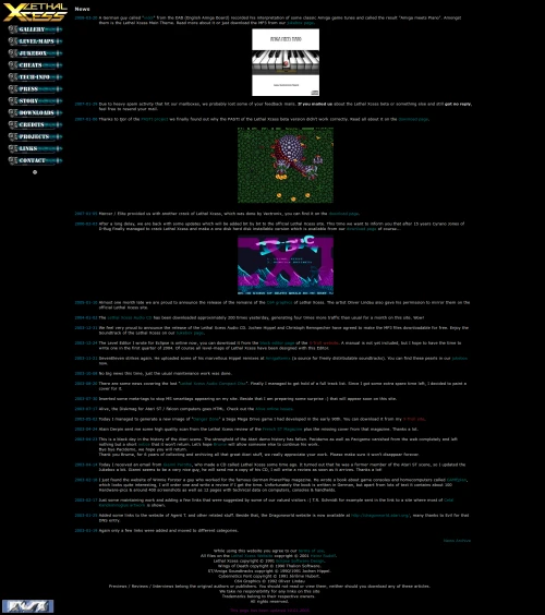 Screenshot of the link Lethal Xcess