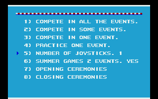 Screenshot of Summer Games 2