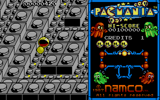 Large screenshot of Pacmania