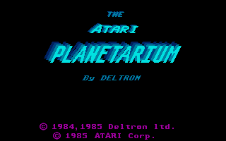Large screenshot of Atari Planetarium, The