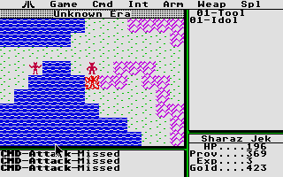 Large screenshot of Ultima II