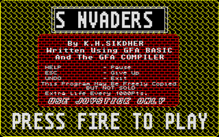 Large screenshot of Invaders