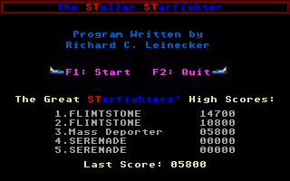 Large screenshot of Stellar Starfighter, The
