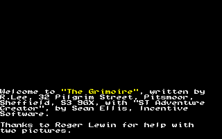 Screenshot of Grimoire, The