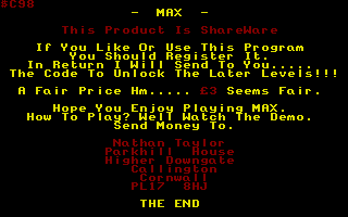 Large screenshot of Max