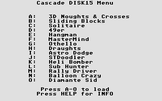 Large screenshot of Cascade Disk 15