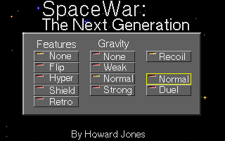Large screenshot of Space War - The Next Generation