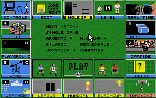 Screenshot of Football Simulation