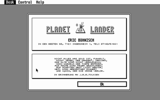 Large screenshot of Planet Lander