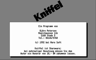 Large screenshot of Kniffel