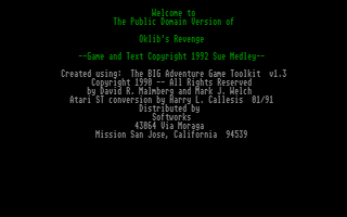 Large screenshot of Oklib's Revenge