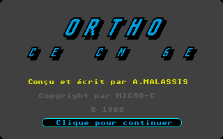 Screenshot of Ortho CM