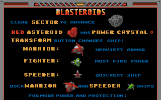 Large screenshot of Blasteroids